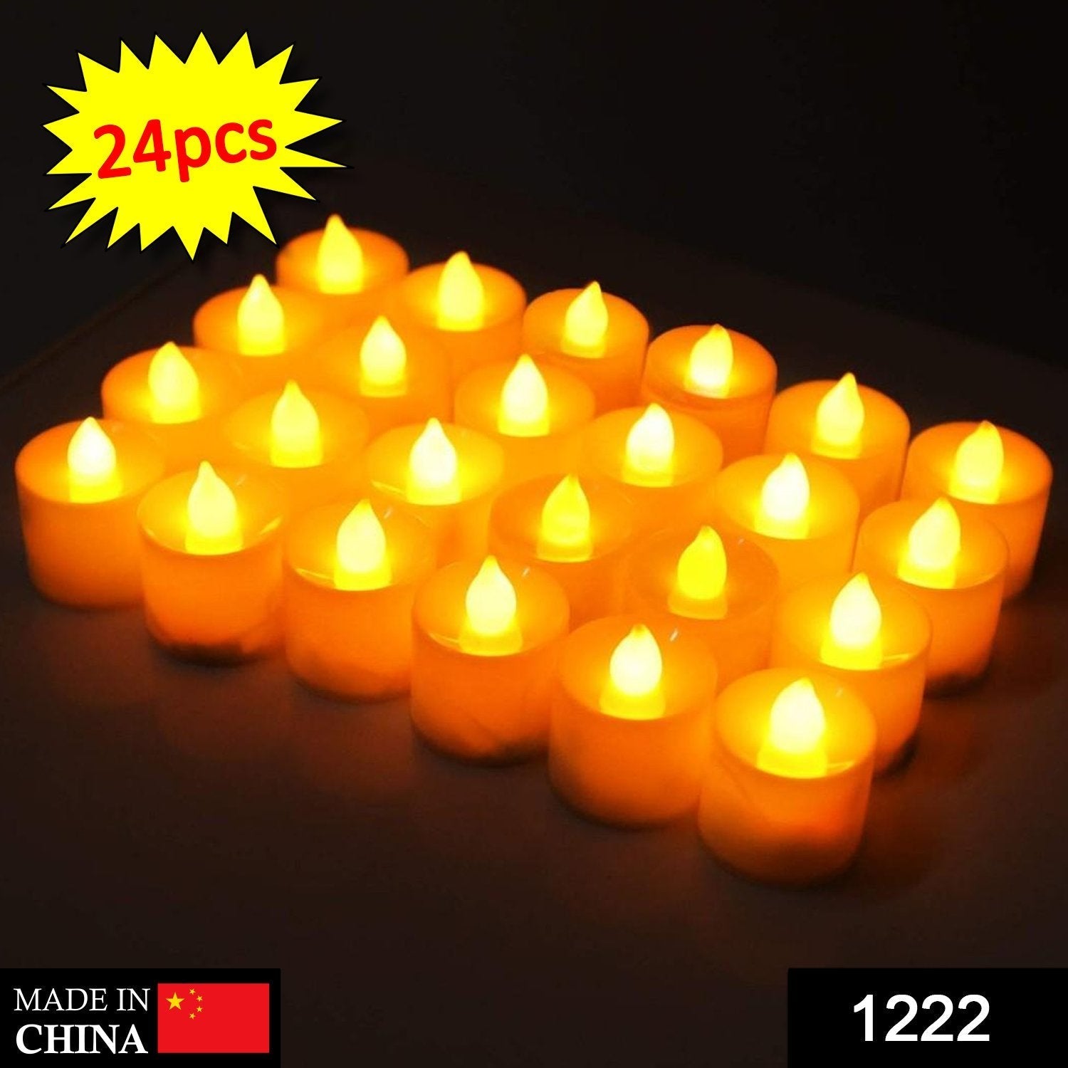 24 pcs of LED tealight candles, perfect for festival decorations 24 pcs of LED tealight candles, perfect for festival decorations